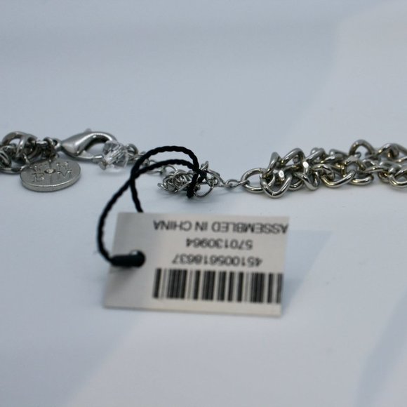 WH/BM Cat-Eye Crystal Spike Short Necklace - Picture 12 of 14